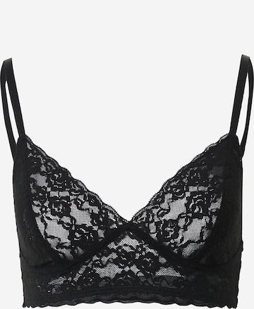 Monki Triangle Bra in Black: front