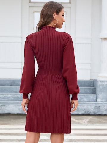 Yesfashion Gebreide jurk in Rood