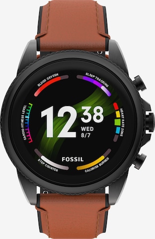 FOSSIL Digital Watch in Brown: front