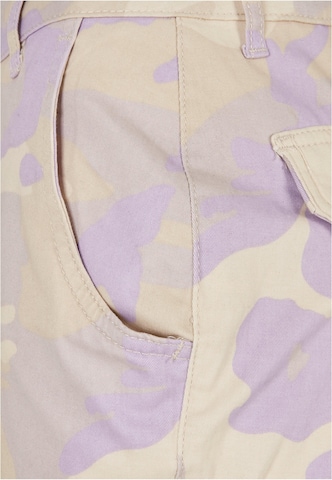 Urban Classics Tapered Cargo Pants in Purple