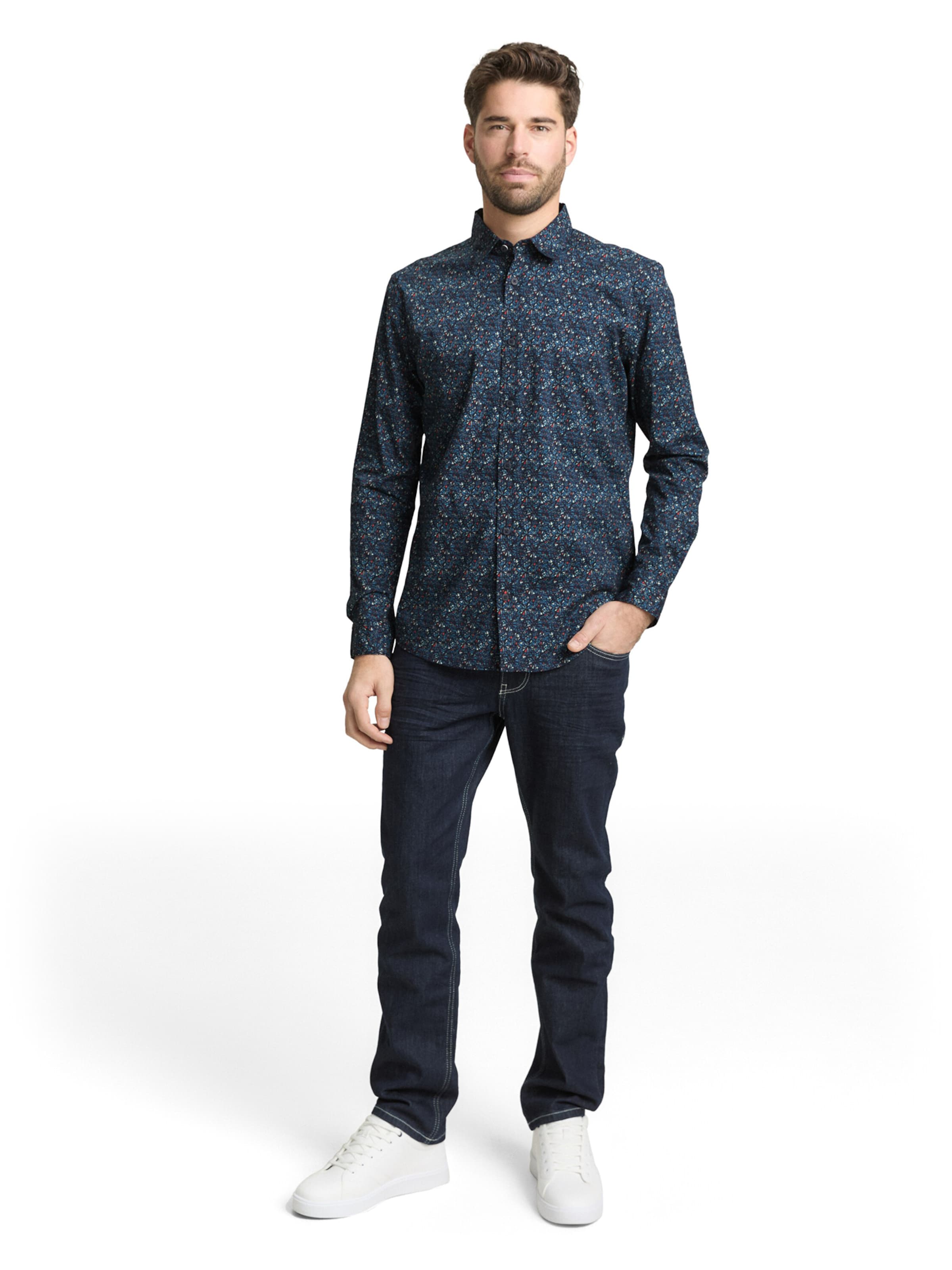 TOM TAILOR Slim fit Ing - kék