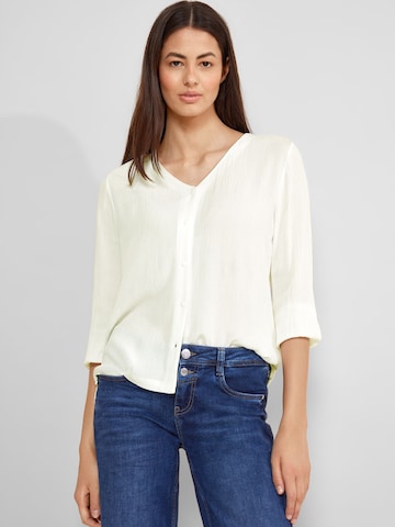 STREET ONE Blouse in Wit: voorkant