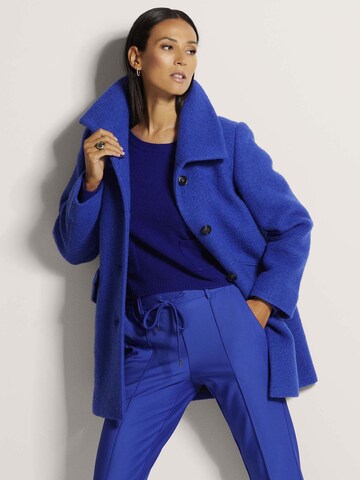 Manteau mi-saison MADELEINE en bleu : devant