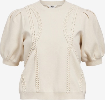 OBJECT Knitted Top in Beige: front