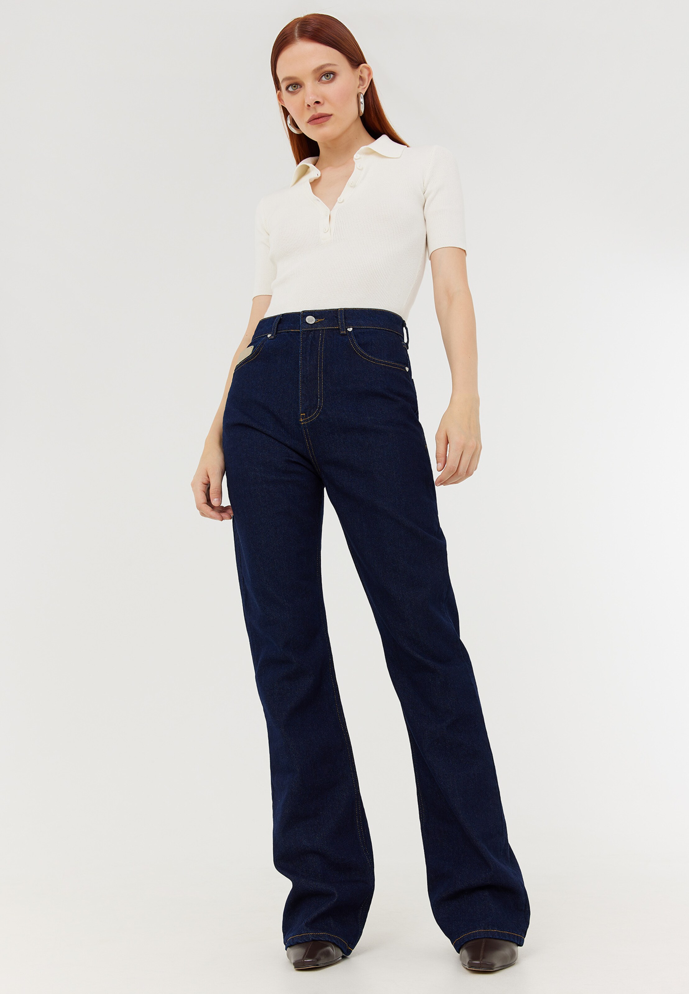 Frauen Jeans TOPTOP STUDIO Jeans in Dunkelblau - KN95360 Frauen Jeans TOPTOP STUDIO Jeans in Dunkelblau - KN95360