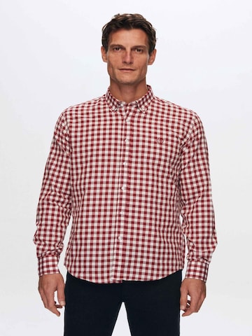 D’S Damat Overhemd in Rood: voorkant