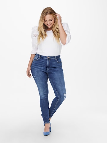 ONLY Carmakoma Skinny Jeans in Blau