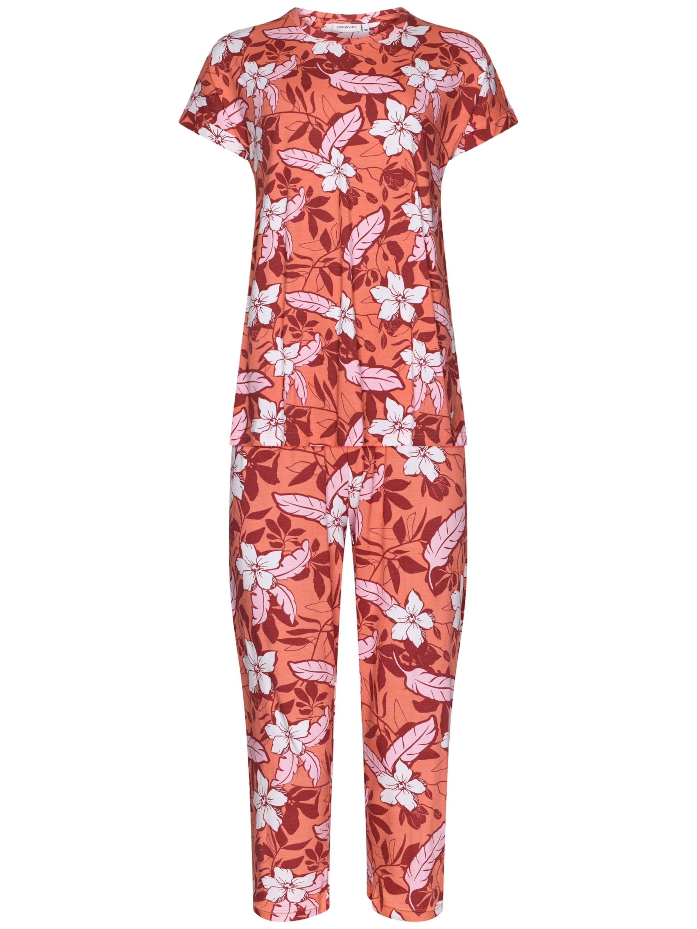 Pyjama Pastunette en orange : devant