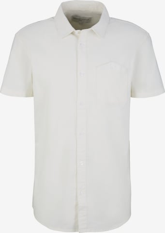 TOM TAILOR DENIM Риза в бяло: отпред