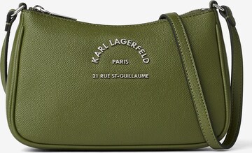 Karl Lagerfeld - Bolso de hombro en verde: frente