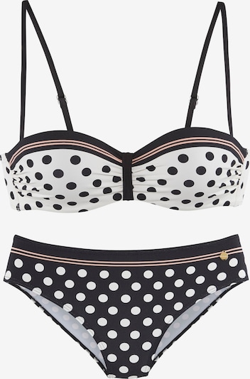 LASCANA Bikini veličine S/C u narančasta / crna / bijela, Pregled proizvoda