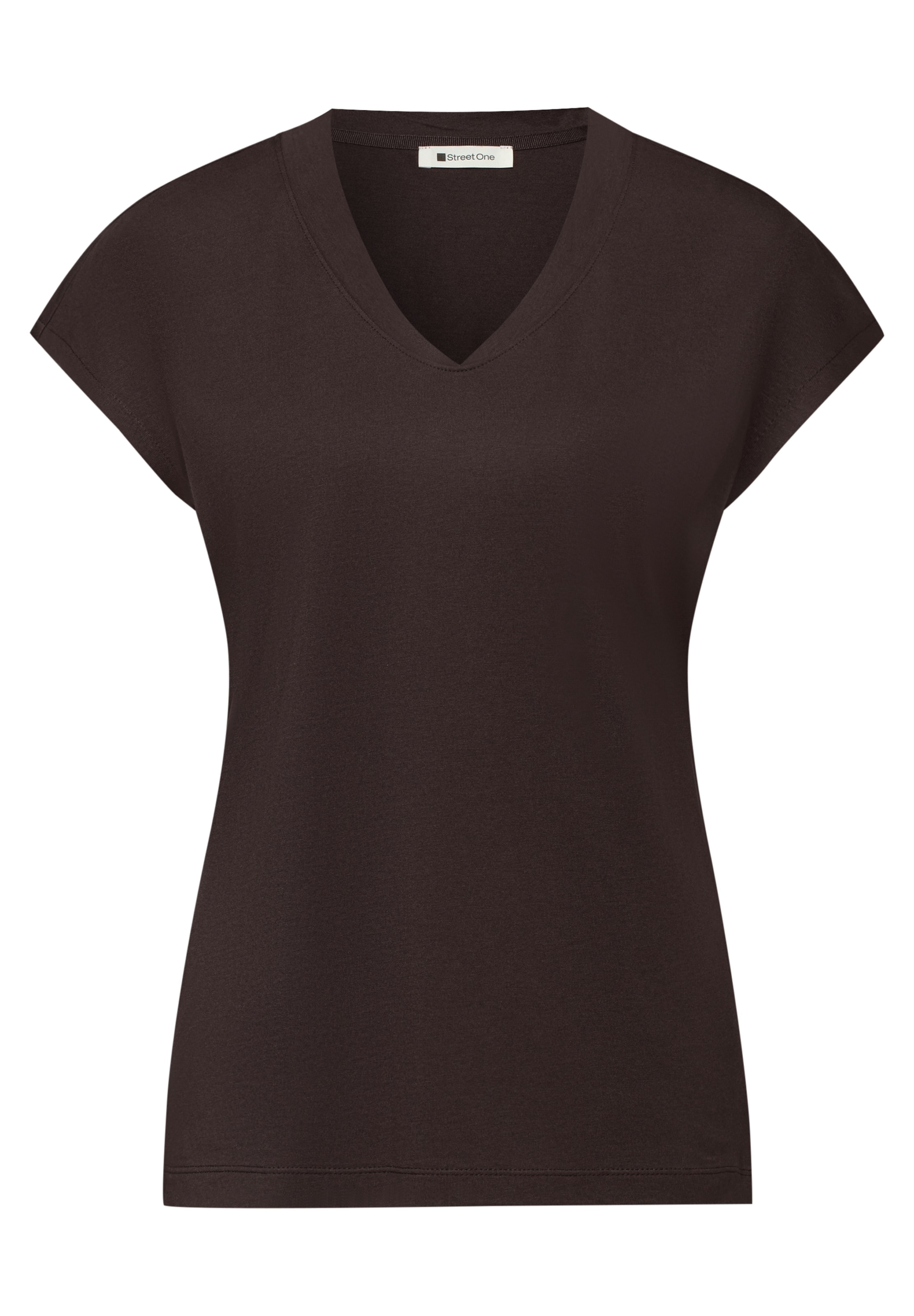 STREET ONE Shirt in Brown: front