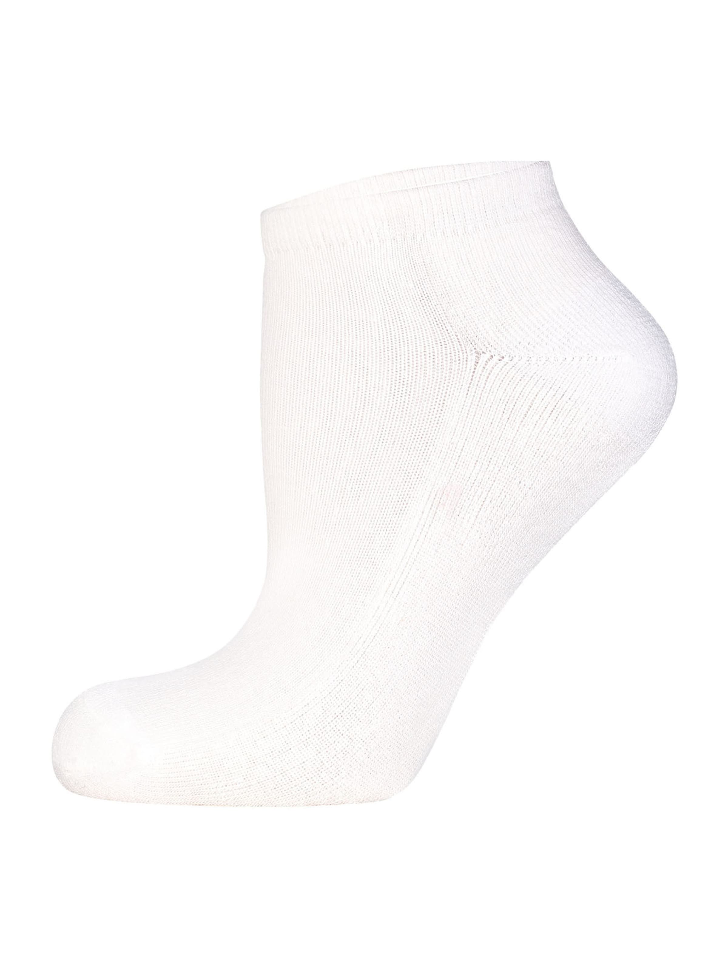Nur Die - Meias ' Frotteesohle ' em branco