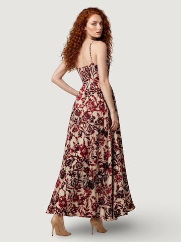 I AM Jurk 'Abito Viscosa Floreale 26231' in Rood