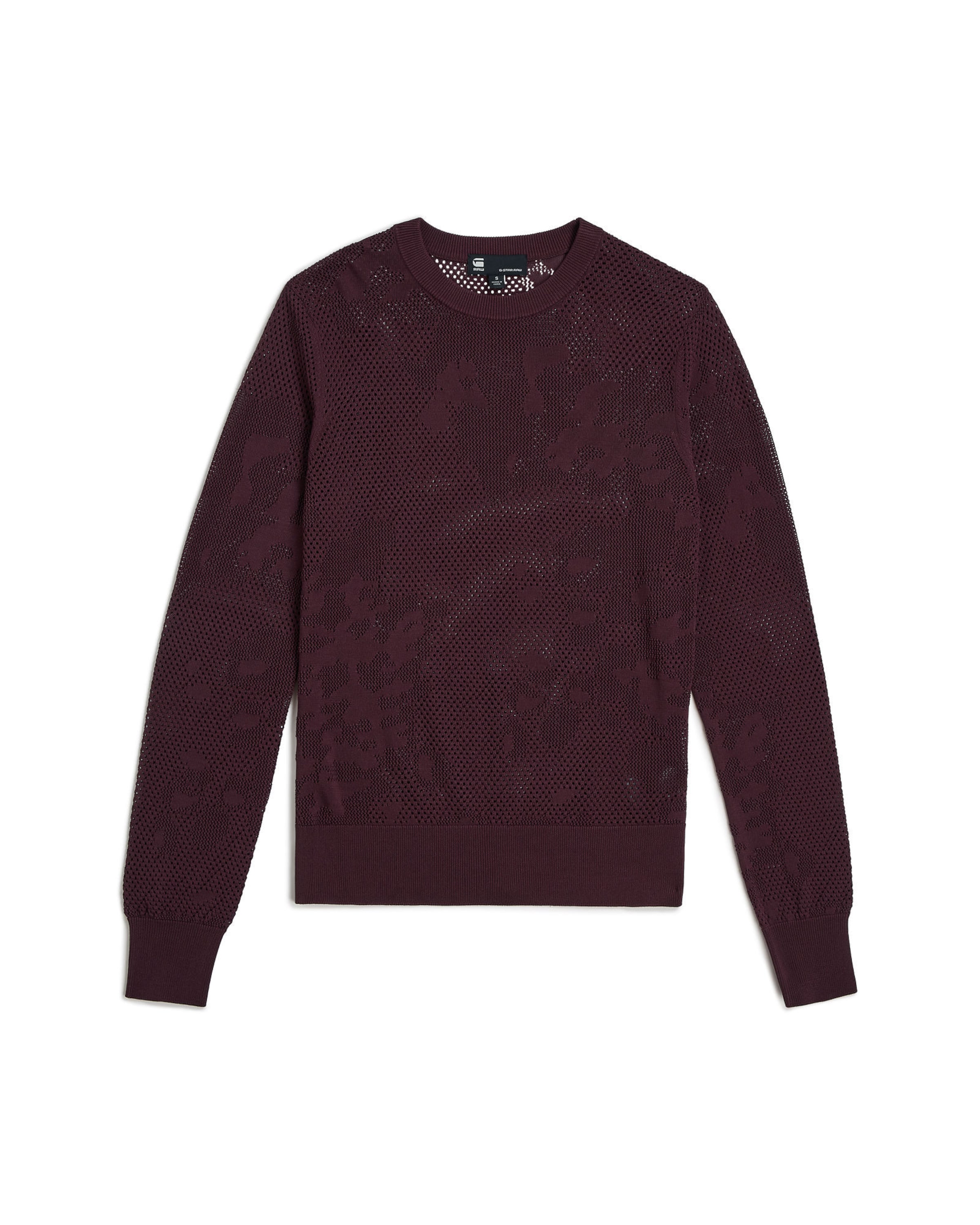 G-STAR Sweater 'Pointelle' in Red: front