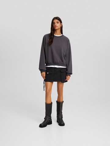 Bershka Sweatshirt in Grau