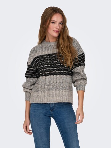 ONLY Sweater 'Lucilla' in Grey: front