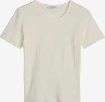 Chemise de nuit ' Mix N Match ' Marc O'Polo en blanc : devant