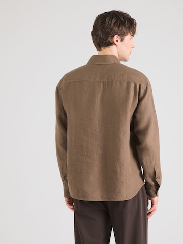 Abercrombie & Fitch Regular fit Skjorta 'FEB4' i brun