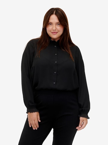 Zizzi - Blusa 'MBRYTY' em preto: frente