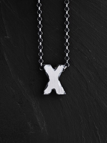 REYTEL Ketting 'Letter X' in Zilver