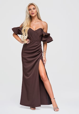 Ombre Evening dress in Brown: front