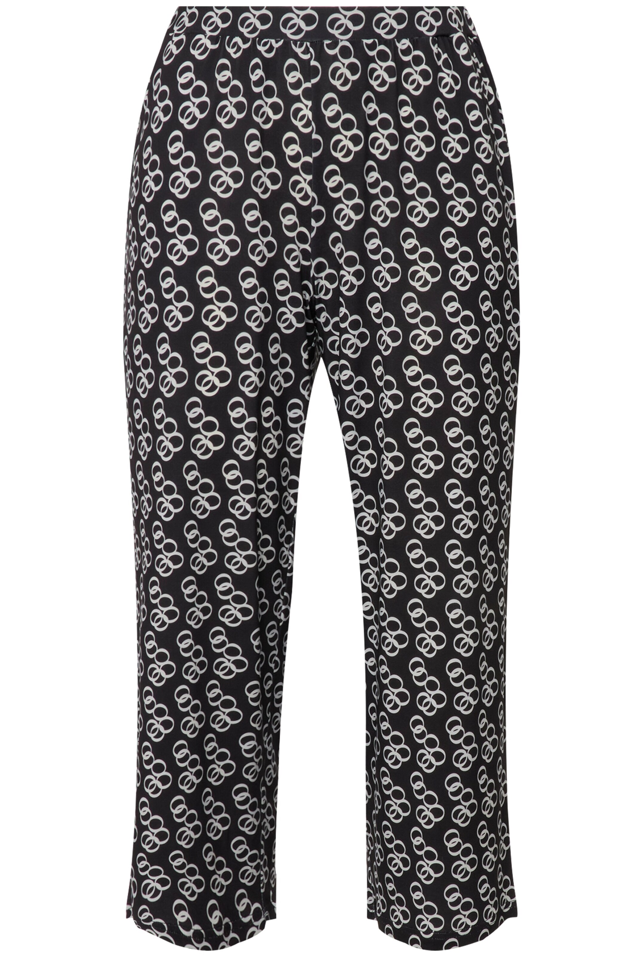 Ulla Popken Regular Broek in Blauw: voorkant