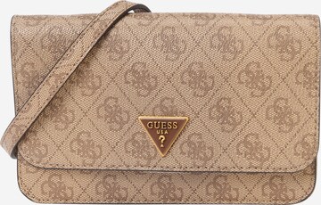 GUESS Clutch 'ALEXIE' in Beige: front