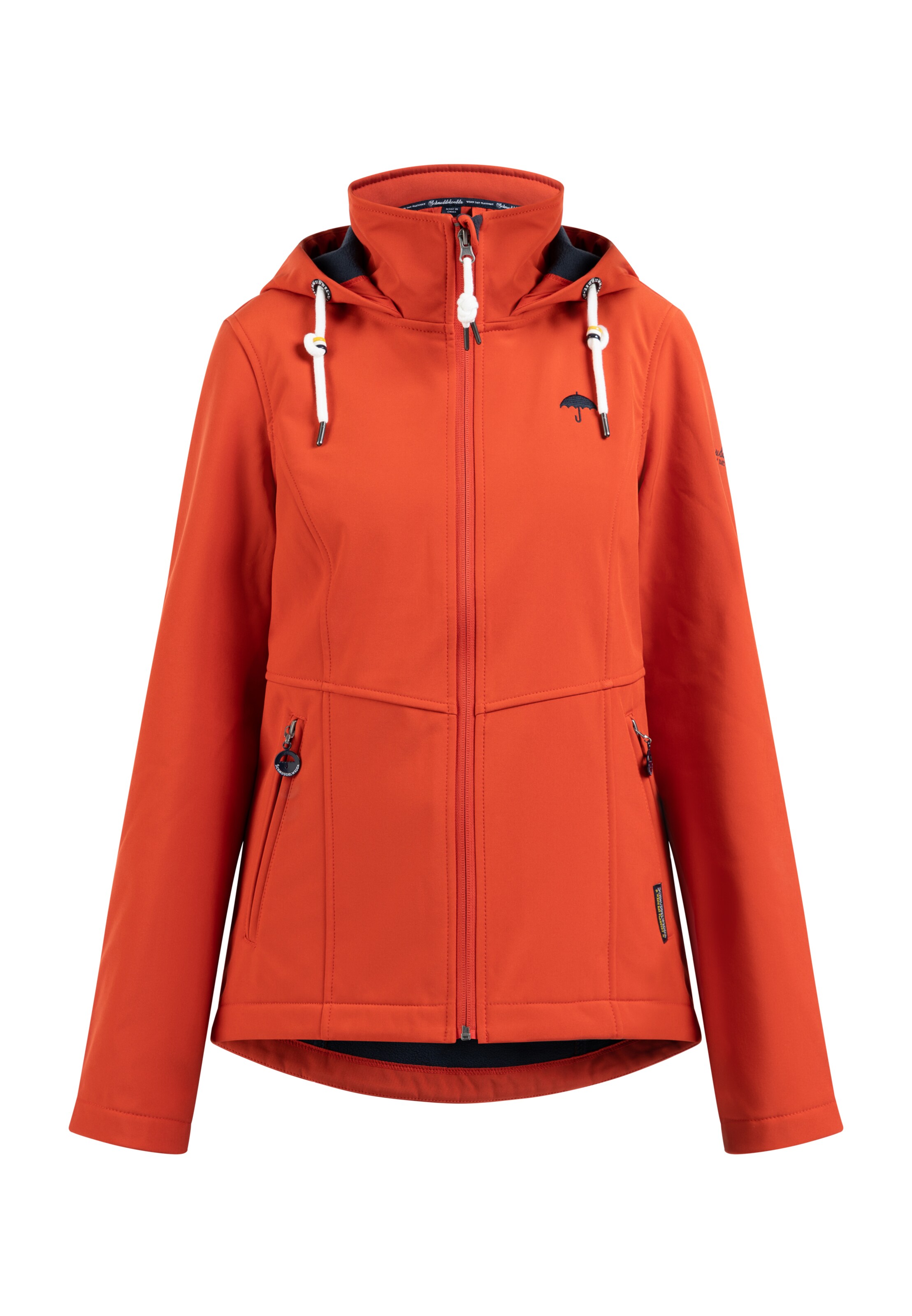 Schmuddelwedda Funktionsjacka i röd: framsida