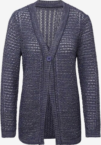 Goldner Strickjacke in Blau: predná strana