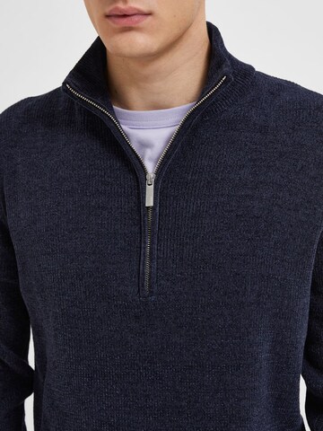 Pull-over 'SLHRODNEY' SELECTED HOMME en bleu