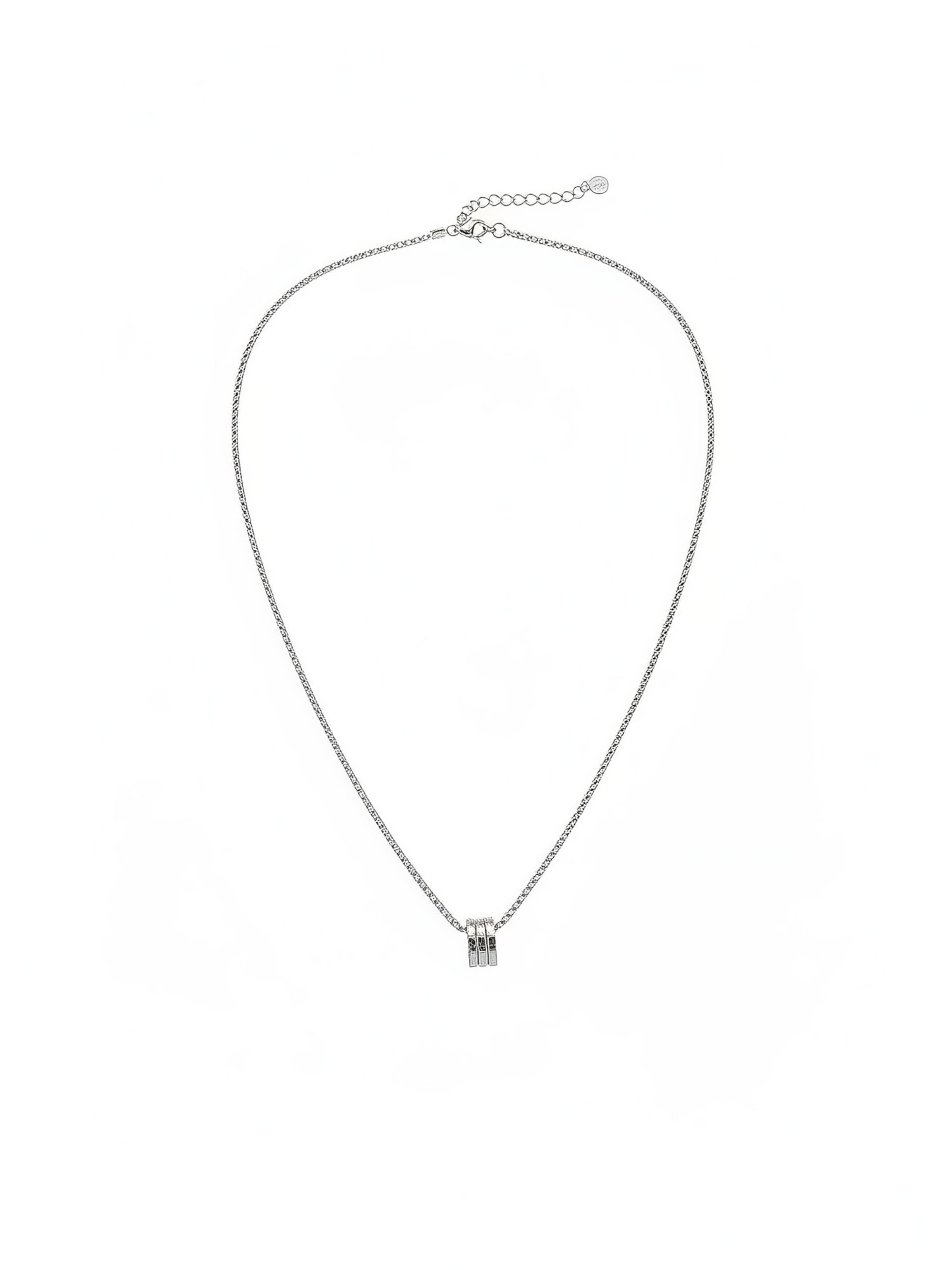 Nemomatheo Kette 'Hip-Hop-Gliederkette Streetstyle'‌‌‌‌‌‌‌‌‌‌ in Silber: Vorderseite