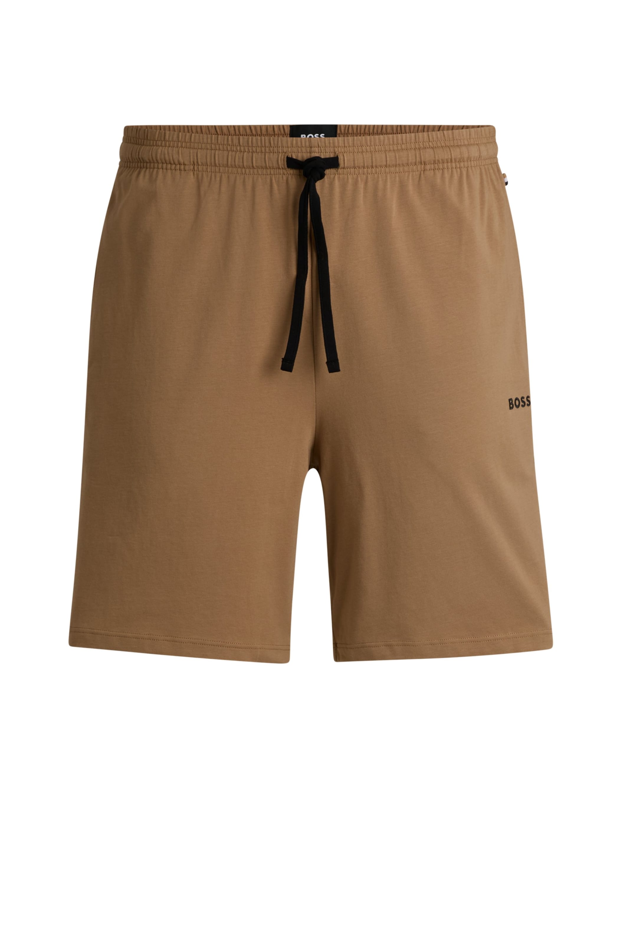 BOSS Regular Pants in Beige: front