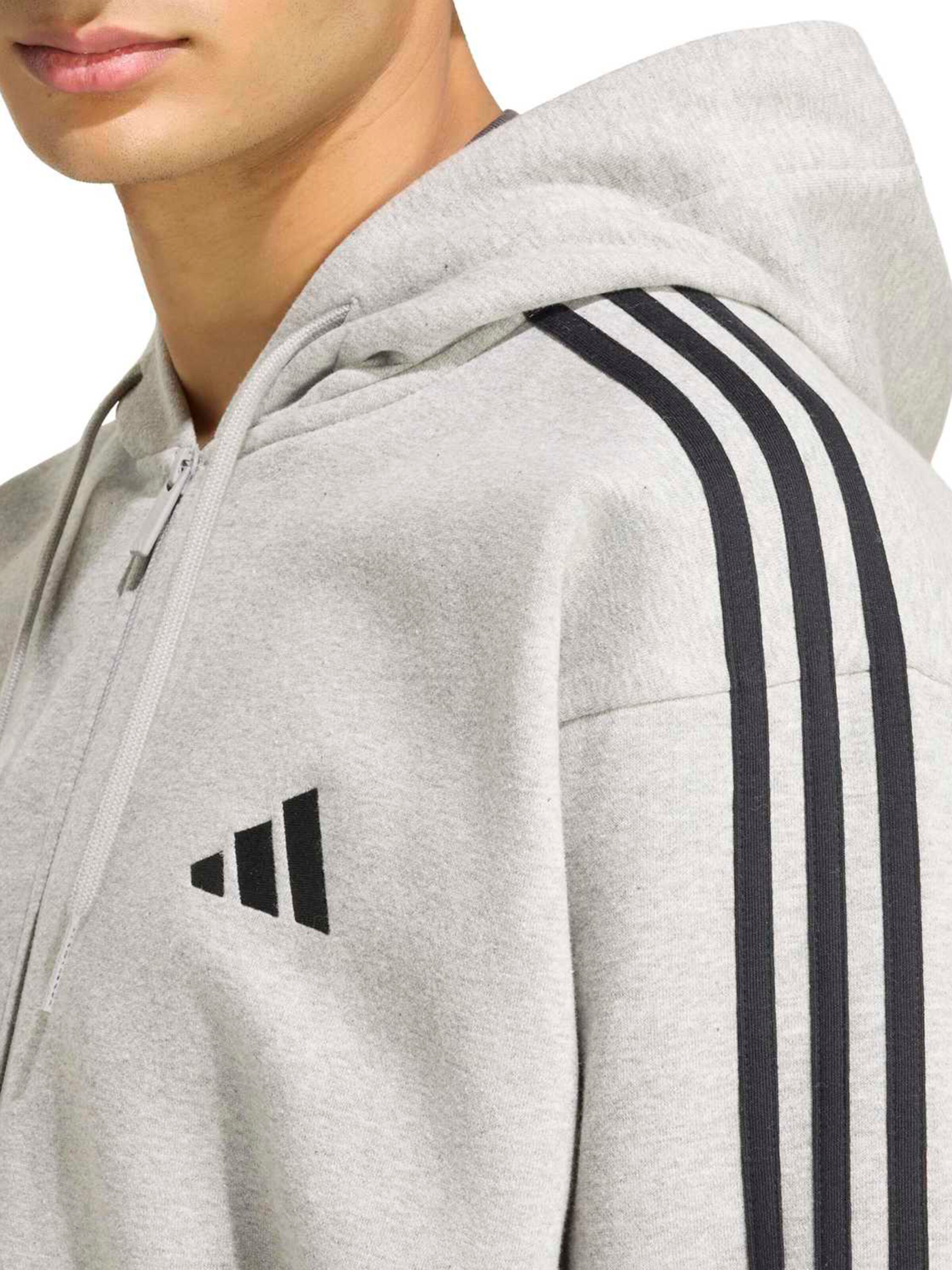 ADIDAS SPORTSWEAR - Casaco de treino em moletão em cinzento