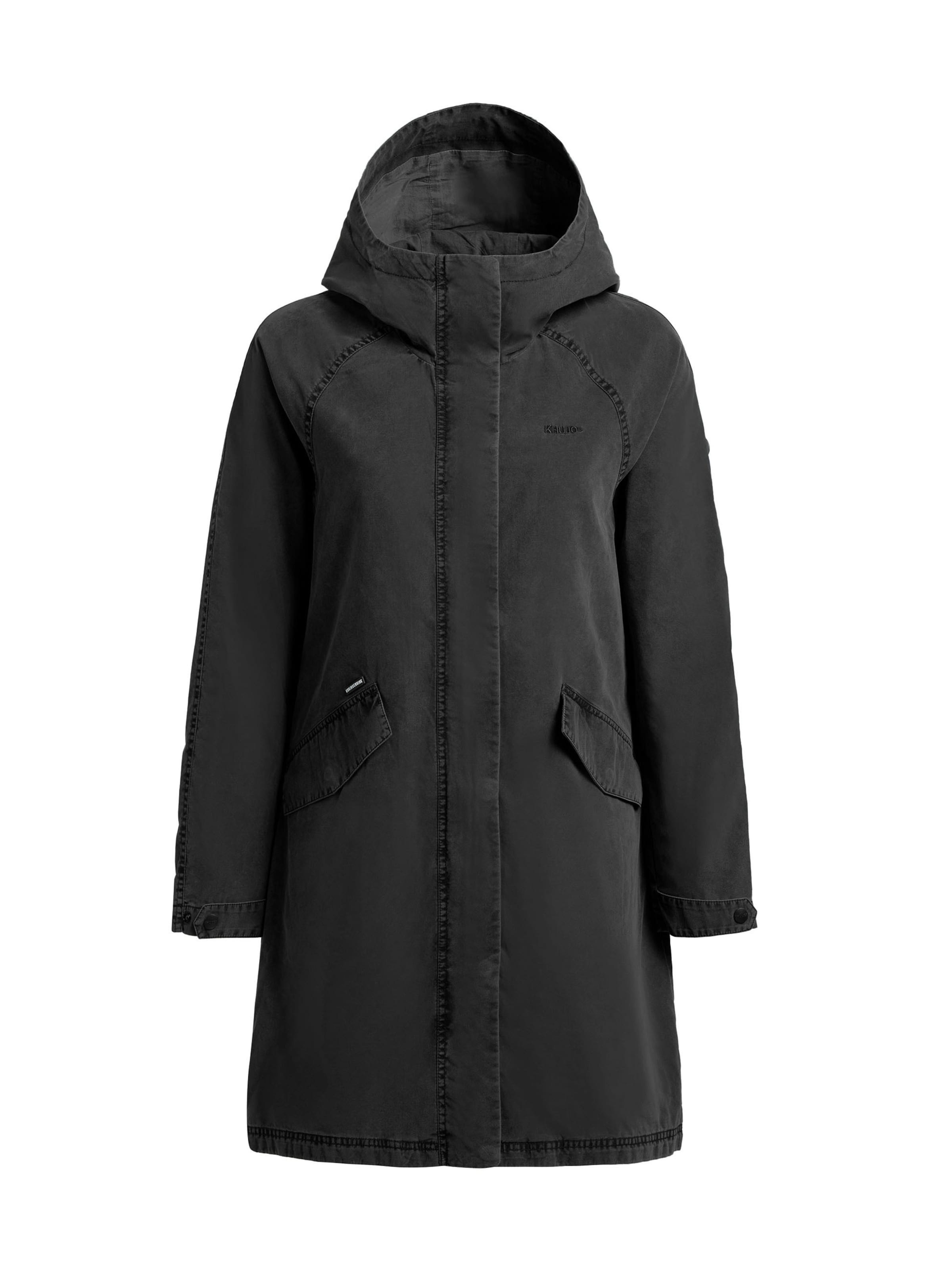 khujo Between-Seasons Coat 'Leal' in Black, Item view