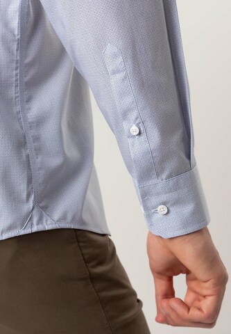 Black Label Shirt Regular Fit Businesshemd 'KENTPRINT' in Blau