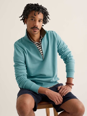 Seasalt Cornwall Sweatshirt 'Wood Moss' in Blue: front