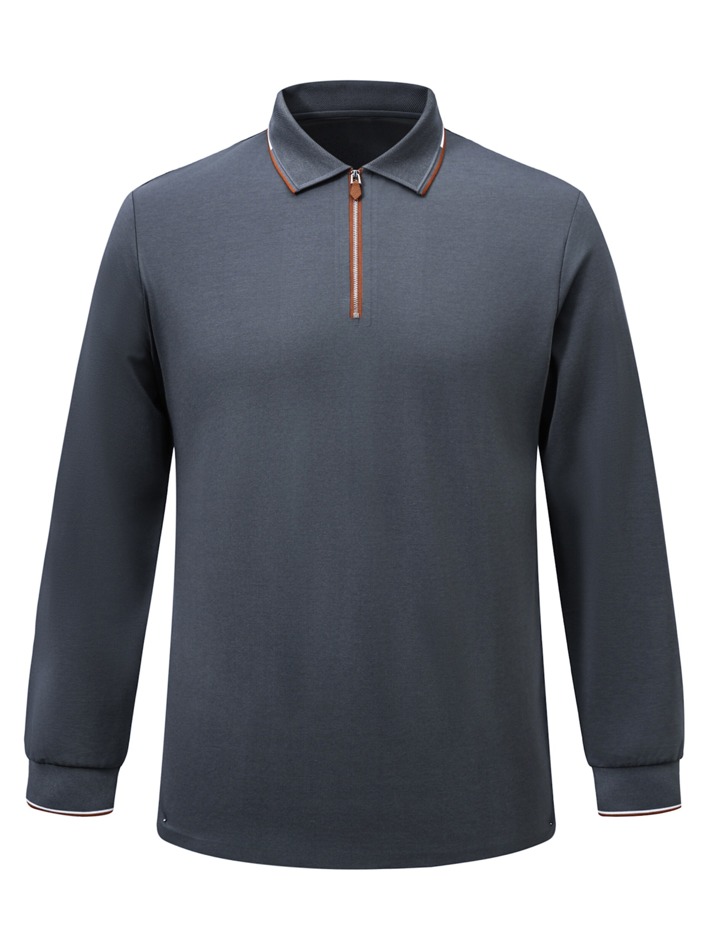 ALLTHEMEN Shirt 'Leichtigkeit' in Grey: front