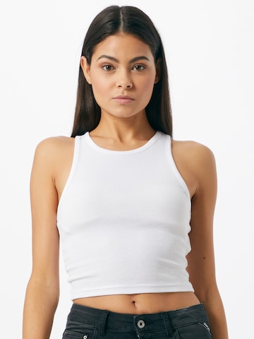 Urban Classics Top in White: front