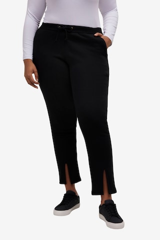 Ulla Popken Regular Pants in Black: front