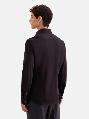 SEIDENSTICKER Slim Fit Hemd in Schwarz