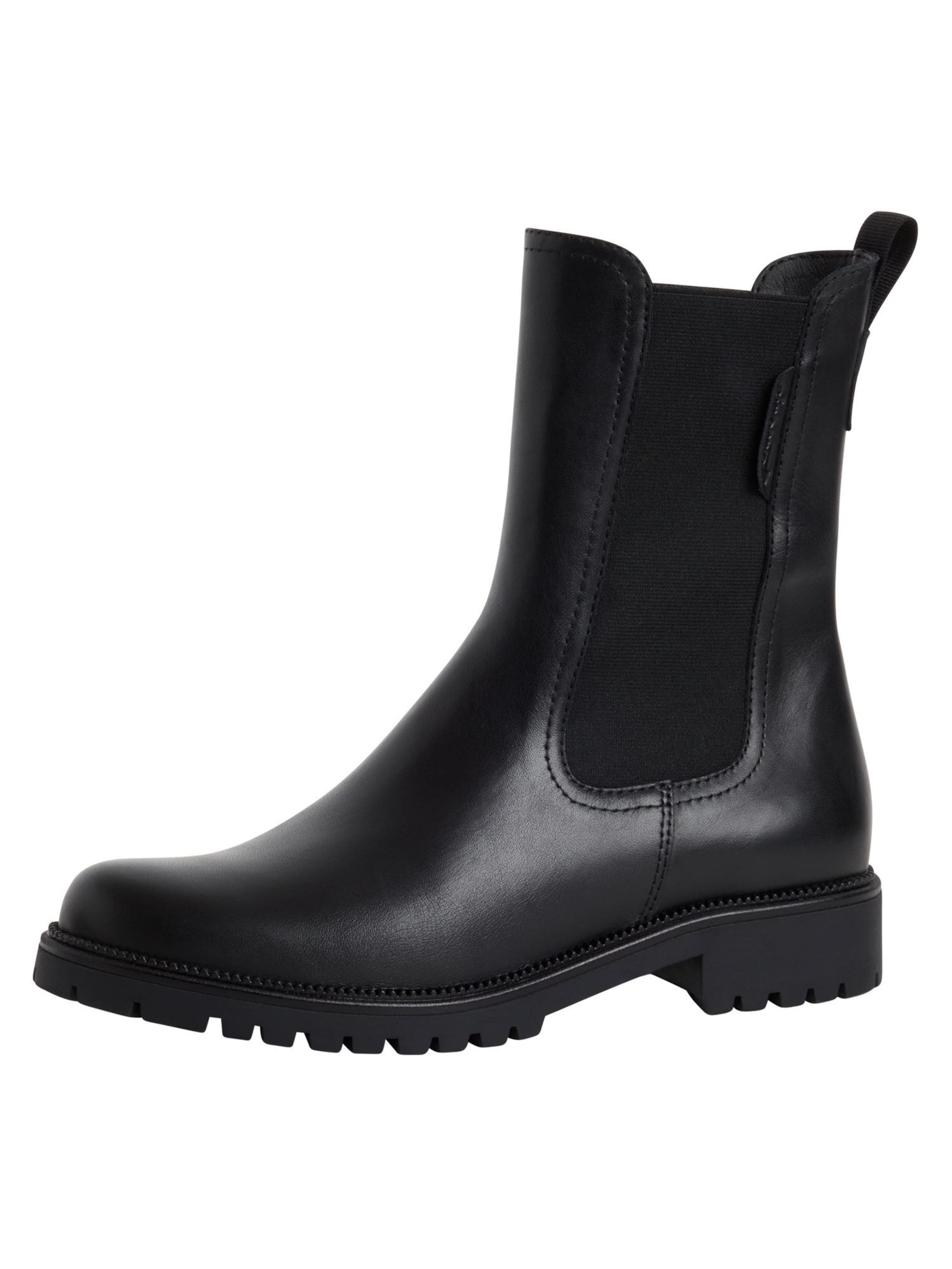 Tamaris Chelsea boots in Zwart: voorkant