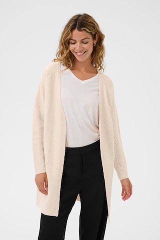 Cream Cardigan 'CRHoliday' i beige: forside