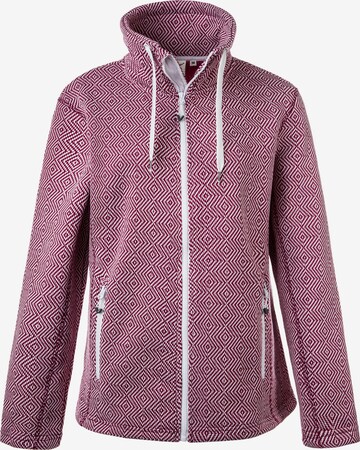 Weather Report Athletic Fleece Jacket 'FREIDA' in Pink: front