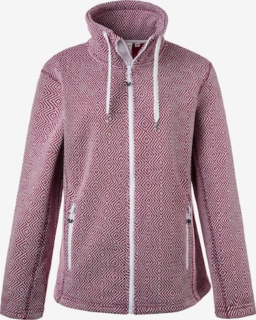 Weather Report Athletic Fleece Jacket 'FREIDA' in Pink: front