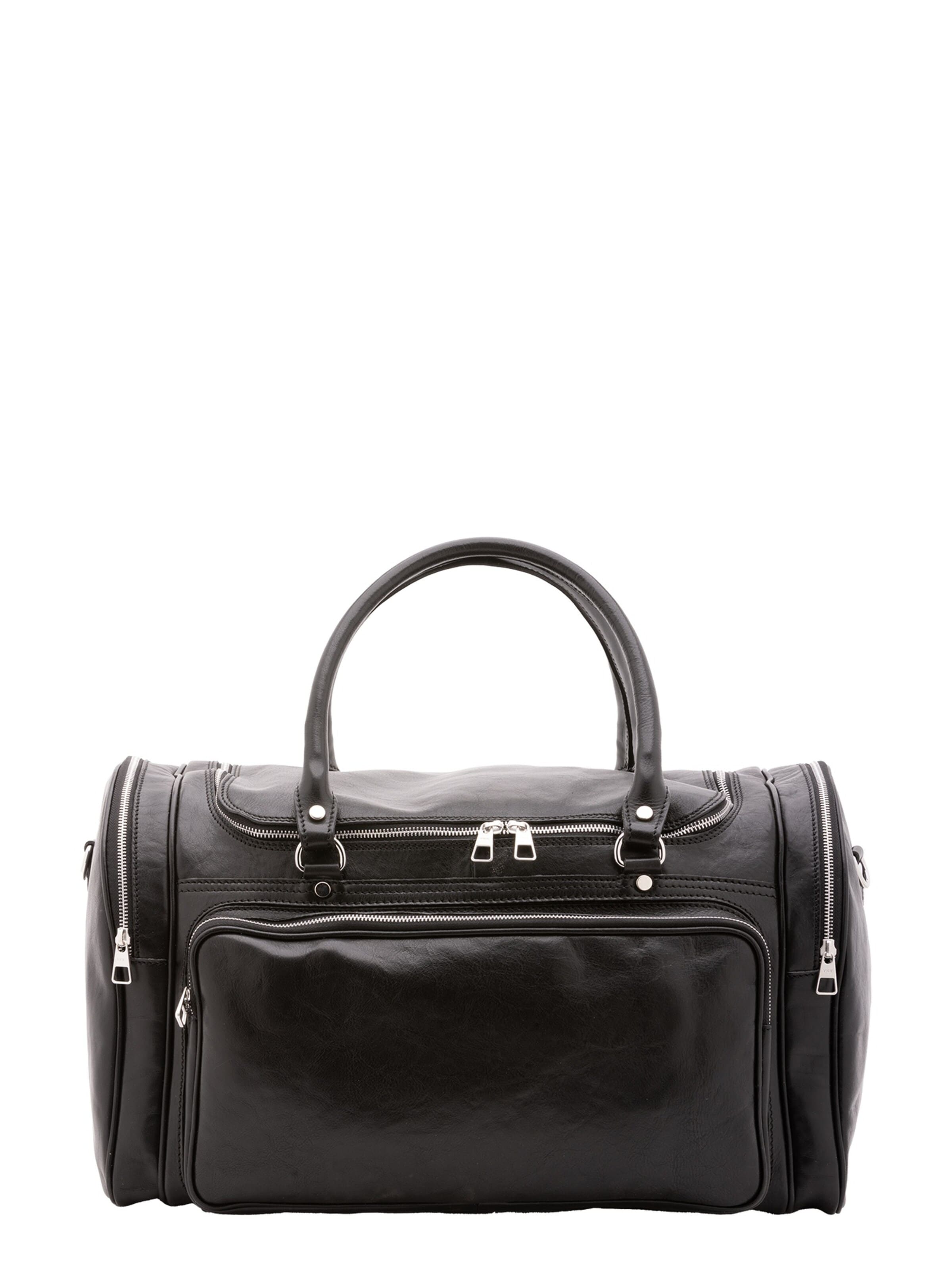 Borsa da viaggio 'Borsa da Viaggio Pelle Vera Alessia Firenze 52x37x29 cm Tracolla Rimovibile' di Chiara Ferretti in nero: frontale