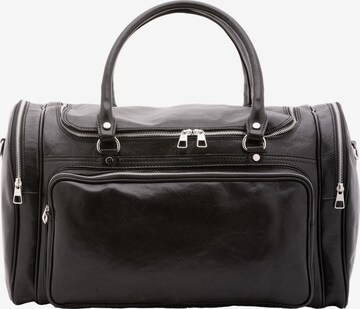 Borsa da viaggio 'Borsa da Viaggio Pelle Vera Alessia Firenze 52x37x29 cm Tracolla Rimovibile' di Chiara Ferretti in nero: frontale