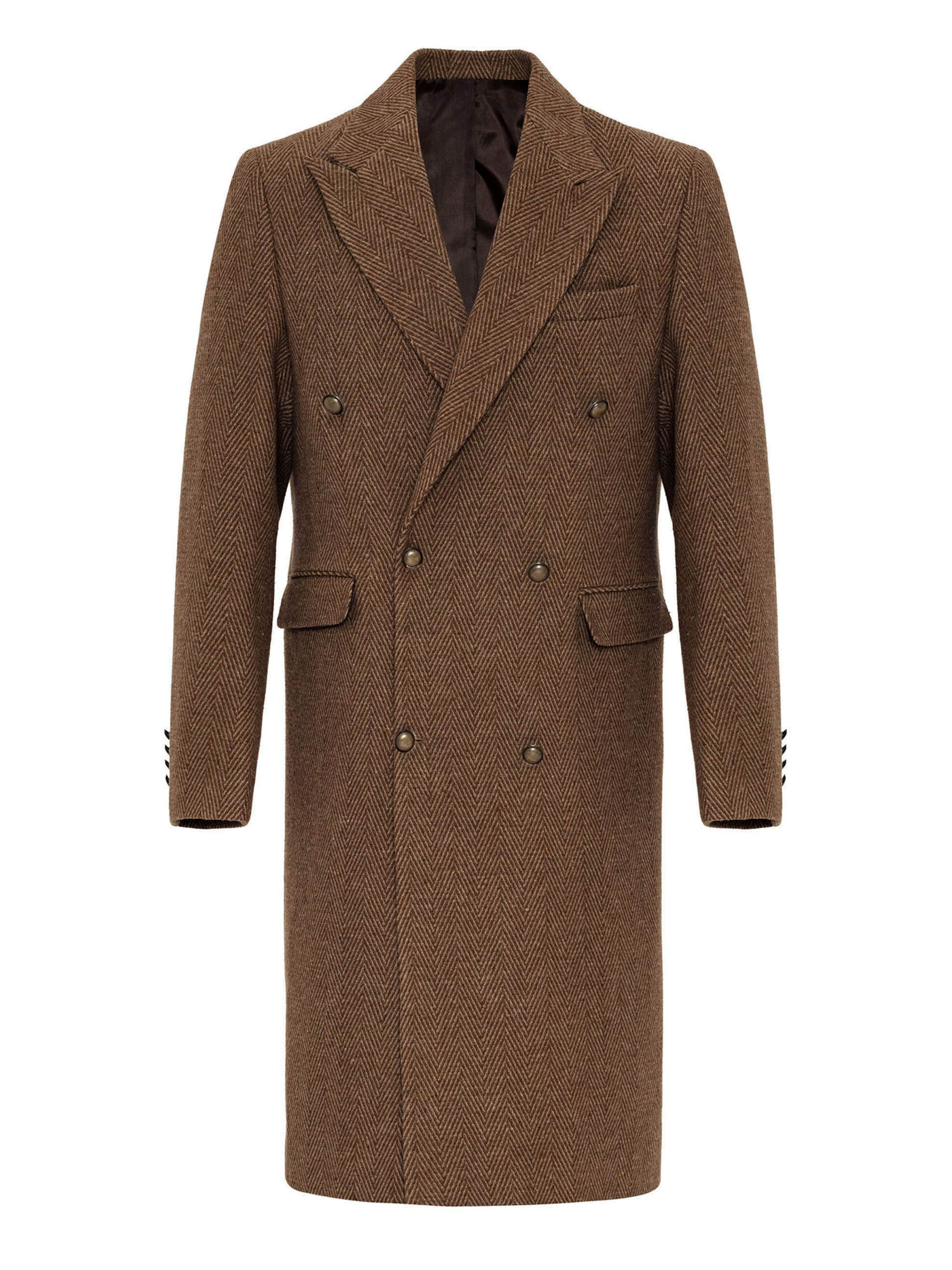 Antioch - Sobretudo de inverno em castanho: frente