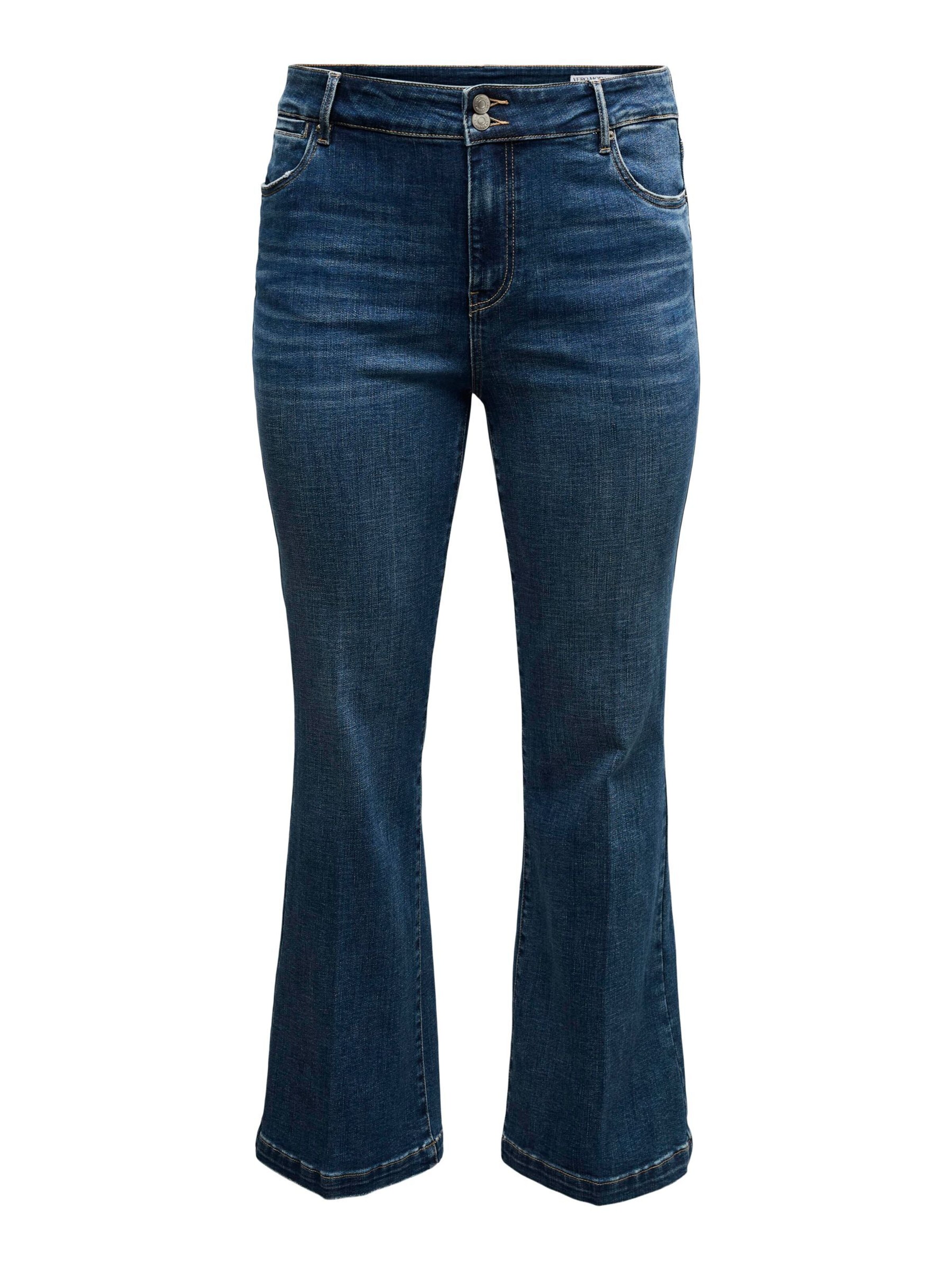 Vero Moda Curve Flared Jeans 'TANNA' i blå: forside