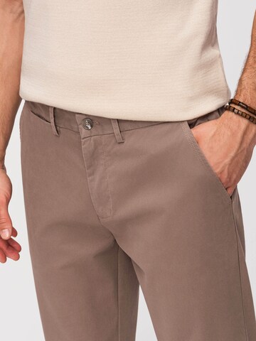 Regular Pantalon chino ' OM-PACP-0293' Ombre en marron